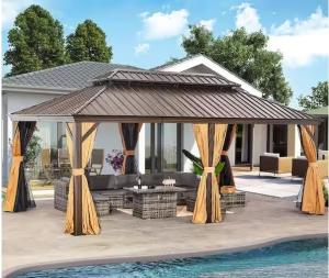 China Enhance Your Outdoor Space with Durable Gazebo Metal Structures factory