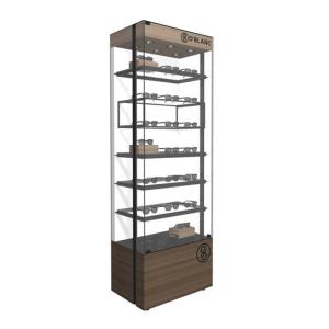 China Multi Functional Eyeglass Display Case / Wall Mounted Sunglass Rack For High End Optical Shop factory