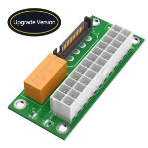 China Dual PSU Adapter ATX 24Pin to 4Pin SATA Power Sync Starter Card Extension Cable ADD2PSU Riser factory