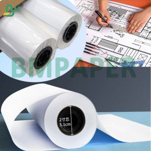 White Plotter Paper Smooth A0 A1 A2 Size Roll Uncoated Bond Paper