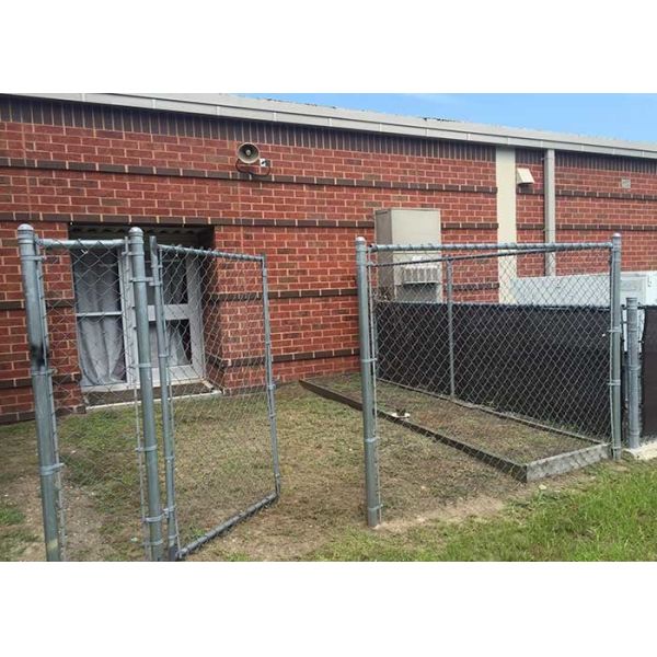 China hot dip Galvanized 2"x2" Temporary Chain Link Fence factory