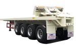 SHACMAN Semi Trailer Truck CIMC 4 Axle 50ft Flatbed Container Semi Trailer