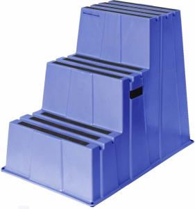 China Polyethylene Heavy Duty Industrial Plastic Single Step Stool Safety Non Slip factory