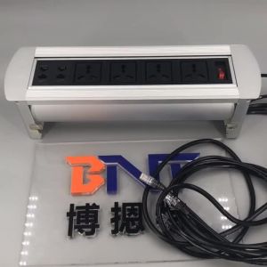 Boente with four universal power used in conference room table AV solution