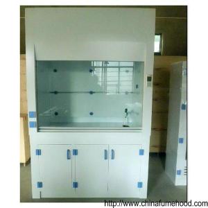 China Transparent Window PP Fume Hood , PVC Ducted Fume Hood For Chemical Laboratory factory