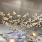 Hotel lobby Cockscomb shaped chandelier Hall Front desk Shopping mall beauty