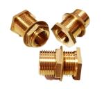 1/2" Female NPT 3/4" Male GHT Solid Brass Water Tank Connector Bulkhead Fitting