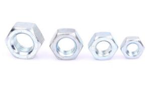China Multipurpose Carbon Steel Nuts , Hexagon Lock Nut Zinc Plated Surface factory