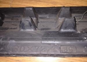 China 180mm Wide Excavator Rubber Tracks For Mini Excavator Kubota Kx21 / Bobcat 418 / E08 factory