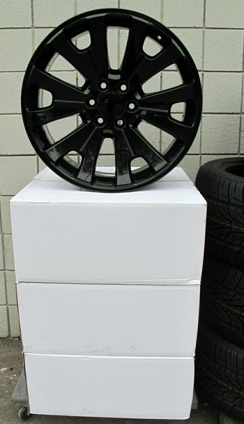 Ct2068 Chrome Wheel Rim Fits Gm Accessory 22x9 6x5.5" +24mm 22 Inch