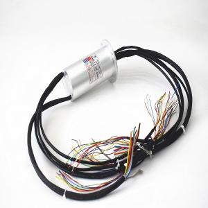 China Solid Through Bore IP51 Electrical Slip Rings Compact Structure factory