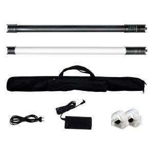China 2ft handheld Photography Light Stick 8800mah Battery Powered Tube Light Wand DMX Bluetooth App Control factory