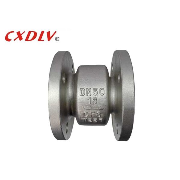 China DN50 DN80 Muffler Flange End Vertical Check Valve factory
