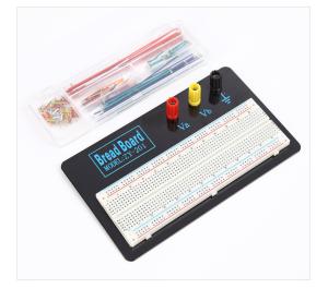 China White Solderless Transparent Breadboard And Wire Kit With Metal Plate factory