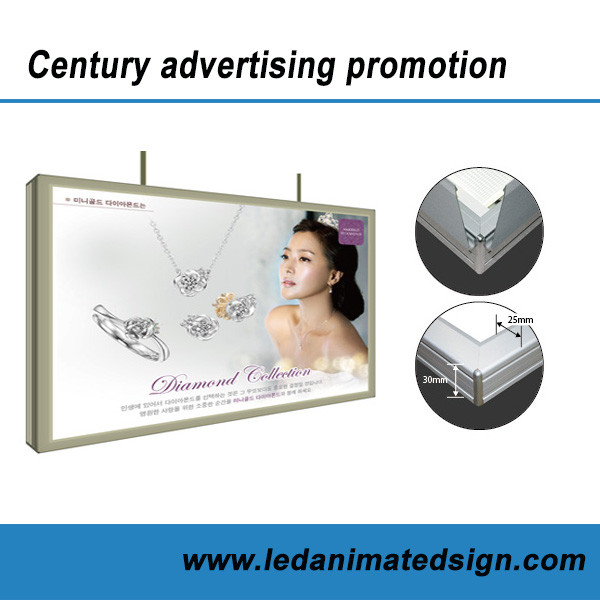 China Slim aluminum frame advertising light box factory