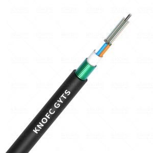 China Single Mode Outdoor Armored Fiber Optic Cable GYTS 24 Core G652D factory