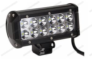China 36w High Intensity Cree Double Row LED Light Bar Lens With Stainless Steel Bracket on sale