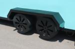 Rustic Street Cuisine Cart Large Capacity and Refrigerator for Street Food Carts