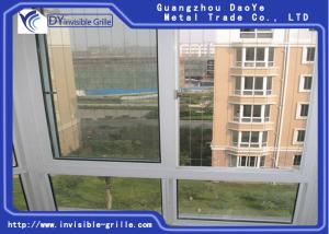 China Fixed Invisible Window Security Grill , Stainless Steel Window Grill factory