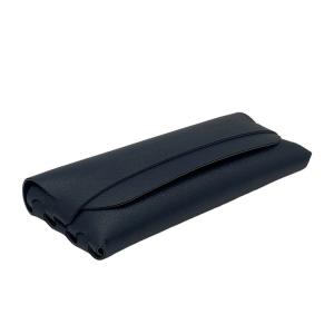 China Pu 19cm Slim Leather Glasses Case Packaging Boxes Oem Embossing Logo factory