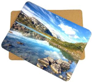 China Hot Selling for home/hotel Wooden cork placemat, Customized size and printed logo factory