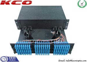 China Fibre Termination Box ODF Unit Fiber Optic Patch Panel Rack Mount 96 Cores 4U factory