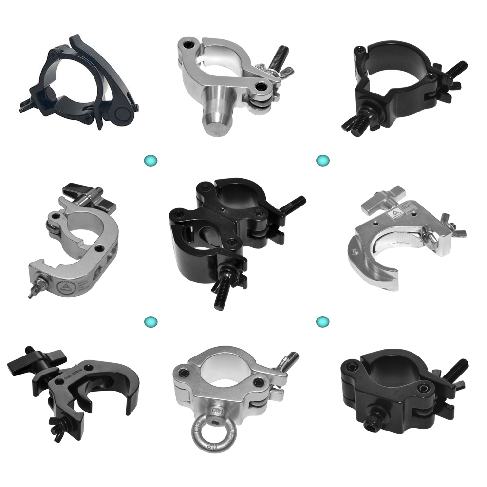 Professional Lighting Clamps for Stage Light 12kg Weight and Free Spare Parts Included