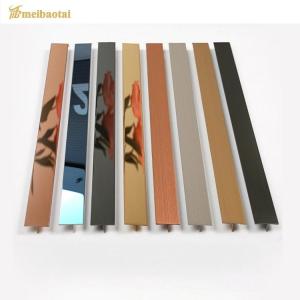 China 2438mm Stainless Steel Effect Tile Trim 304 Stainless Steel Tile Strip factory