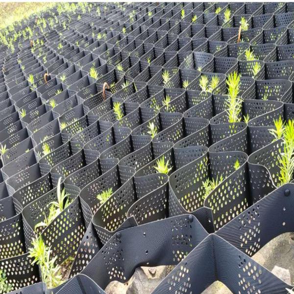 High Textured Performated HDPE Geoweb Honeycombed Gravel Grid Plastic Geocell