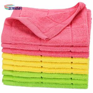 China 80% Polyester 20% Polyamide 40x40cm 300gsm Microfiber Plaid Style Car Cleaning Towel factory