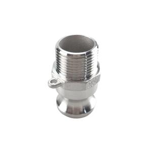 China Stainless Steel 304 316 Camlock Quick Couplings Type F BSPT NPT Threaded for Equal Size factory