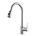 Wanhai Cartridge 60cm Hose Brass Pull Down Kitchen Faucet