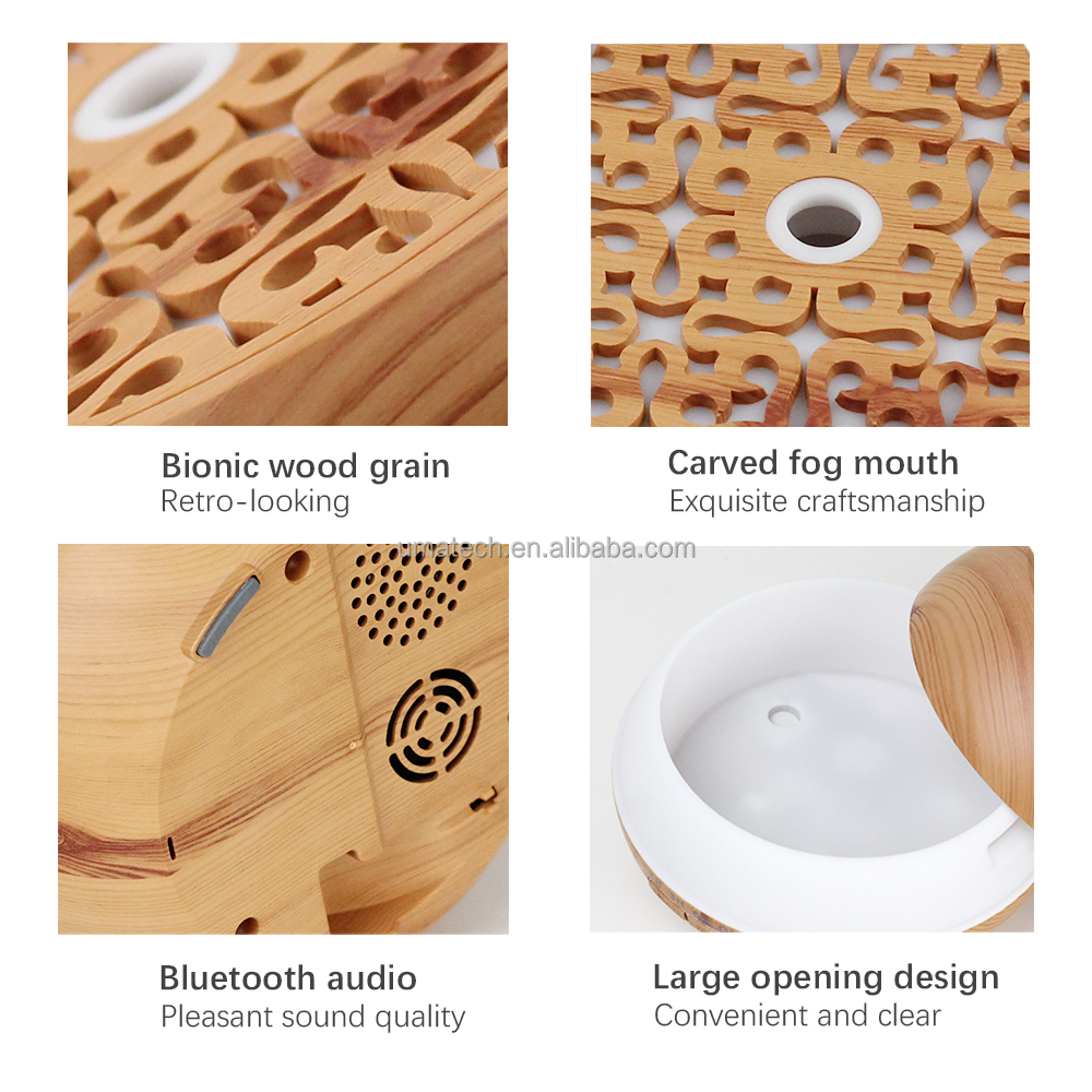 2023 Bluetooth Music Playing High Capacity Electric Aroma Diffuser for Home Fragrance