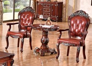 China wooden antique carved luxury dining armchair factory