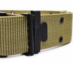 Khaki Waterproof Quick Release PP Webbing Belt Duty Belt Tactical For Outdoor