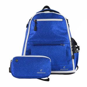 China Travel Used Girls Sequin Backpack , Comfortable Blue Cheer Backpack factory