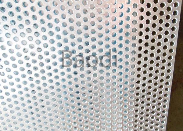 Carbon Steel Metal Perforated Panels Round Hole , Perforated Stainless Steel