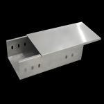 Steel Slotted Solid Cable Tray With Cover 3m Length Cable Tray Trough
