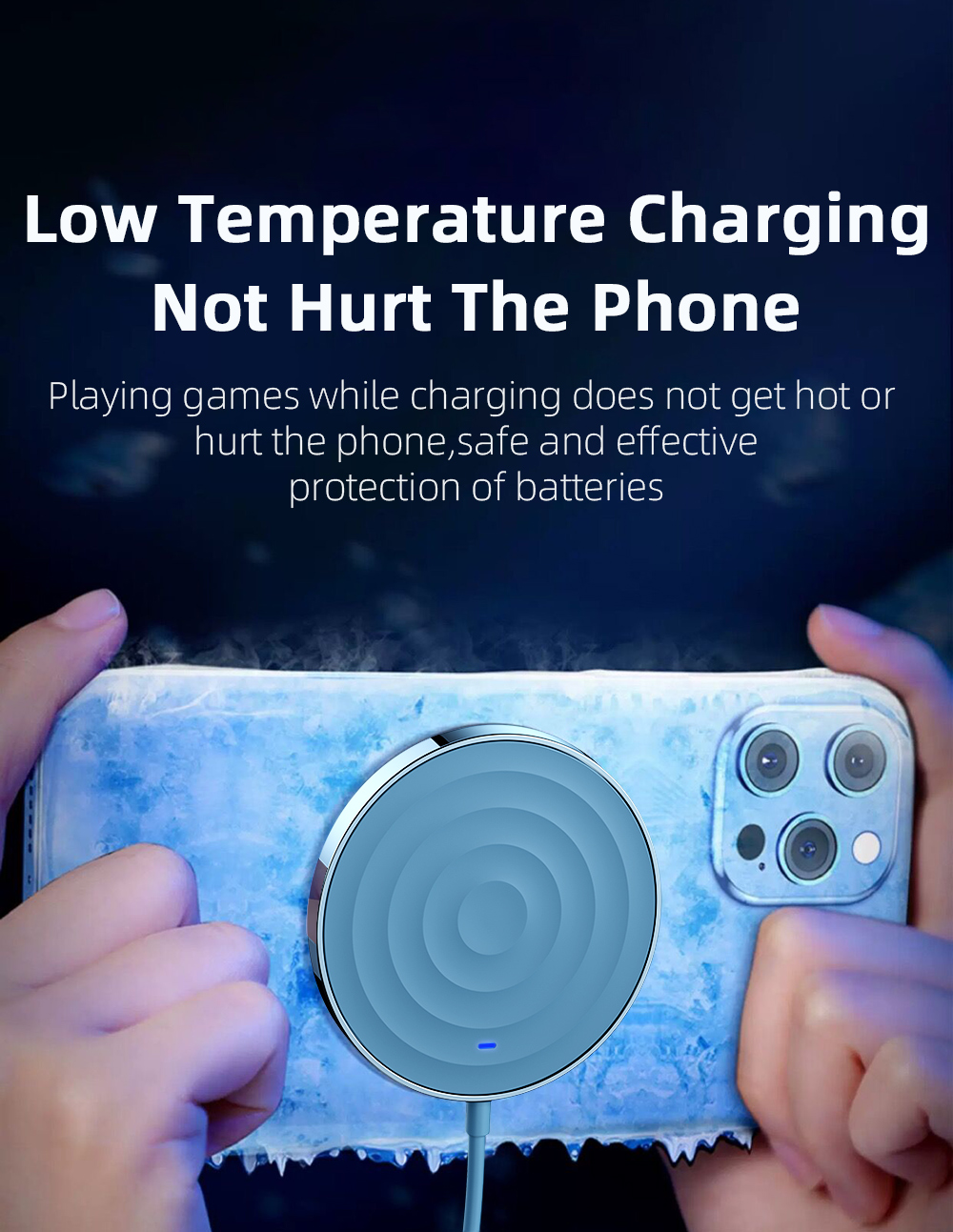 MicroWave Magnetic Mobile Phone Charger Wireless Mini Fast Charging 5W 15W 7.5W