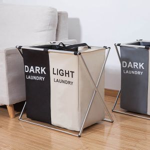 China Waterproof Breathable Collapsible Laundry Hamper With Velcro Straps Space Saving on sale