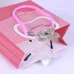 Toy Custom Logo Patterned Gift Bags With Cotton Handle UV Coating