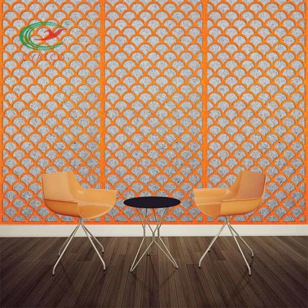 Durable Moistureproof Acoustic PET Panels , Fireproof Hanging Sound Absorbing
