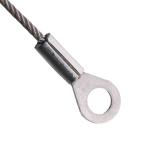 Stainless Steel Wire Eyelets Ended Short Rope Cable Tether Chain Lock Fall