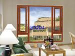 Strong Frame Wood Effect Aluminium Windows, Integrated Larch Wood Alu Wood