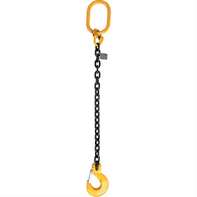 Standard Blacken Finished Strong G80 Alloy Steel Lifting Chain Sling with Hook