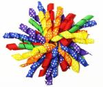 Colorful 4.5" Grosgrain with dot Curly Ribbon bow for Korker Hair Bow Clips