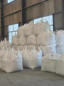 China 1 Ton Capacity Circular Fibc Bulk Container Bag With Spout 100% Virgin Polypropylene White Tonne Bags factory