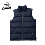 Wholesale Custom Winter Stand Collar Sleeveless Utility Vest Men Waistcoat Down