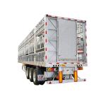 Tri Axles Stake 4 Floors Stockade Livestock Transporting Pigs Semi Trailer and