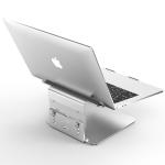 10mm Thickness 1552g Adjustable Rotatable Laptop Stand Torable Design